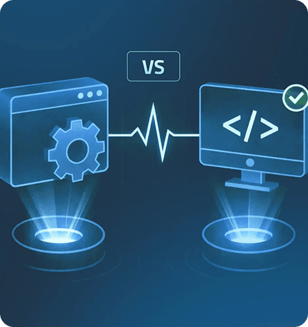 Off-the-shelf software compared against a purpose-built application